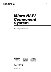 Handleiding Sony CMT-DF1 Stereoset