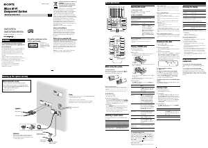 Handleiding Sony CMT-SPZ70 Stereoset