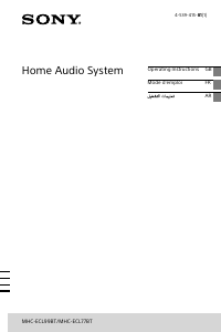 Handleiding Sony MHC-ECL77BT Stereoset