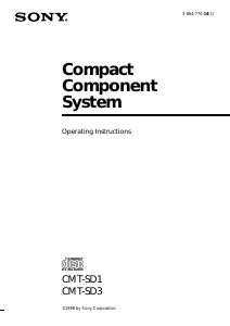 Handleiding Sony CMT-SD1 Stereoset