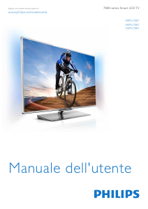 Manuale Philips 55PFL7007 LED televisore