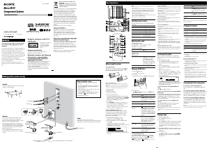 Handleiding Sony CMT-CPZ1DAB Stereoset