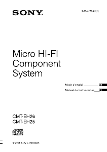 Manual de uso Sony CMT-EH26 Set de estéreo