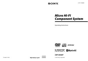 Manual Sony CMT-DH5BT Stereo-set