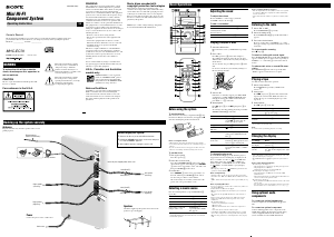 Manual Sony MHC-EC70 Stereo-set