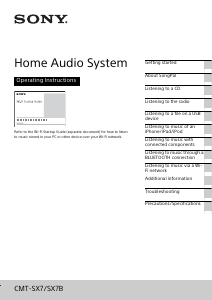 Manual Sony CMT-SX7B Stereo-set