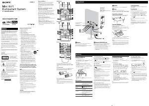 Manual Sony MHC-EC709iP Stereo-set