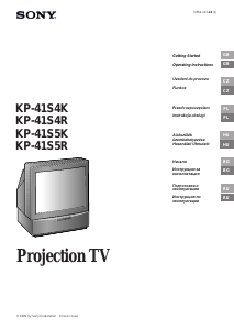 Руководство Sony KP-41S4K Телевизор