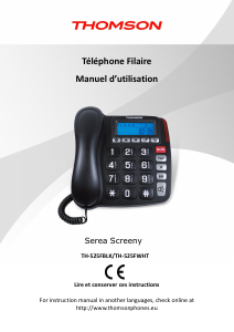 Bedienungsanleitung Thomson TH-525FWHT Telefon