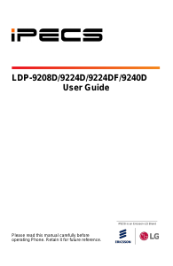 Handleiding iPECS LDP-9208D IP telefoon