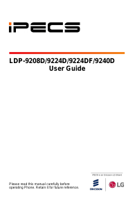 Handleiding iPECS LDP-9224D IP telefoon