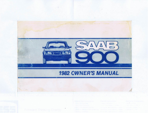 Handleiding Saab 900 (1982)