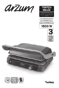 Handleiding Arzum AR 2041 Contactgrill