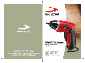 Manual de uso Daihatsu HI-A36 Atornillador