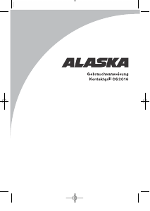 Manual Alaska CG2016 Contact Grill