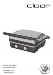 Bedienungsanleitung Cloer 6339 Kontaktgrill