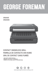 Handleiding George Foreman GRS6090BC Contactgrill
