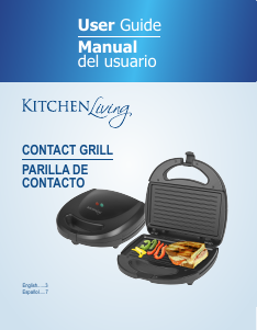 Manual de uso Kitchen Living GR 40824 Grill de contacto