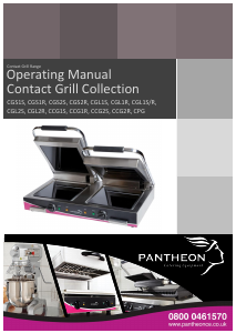 Handleiding Pantheon CGL2S Contactgrill