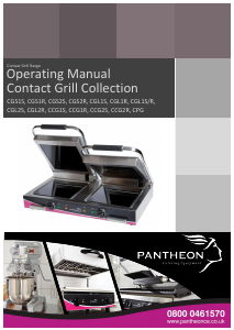 Manual Pantheon CCG1S Contact Grill