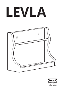 Käyttöohje IKEA LEVLA Hylly