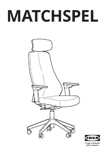 Kullanım kılavuzu IKEA MATCHSPEL Ofis sandalyesi