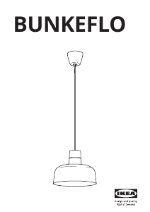 Brugsanvisning IKEA BUNKEFLO Lampe