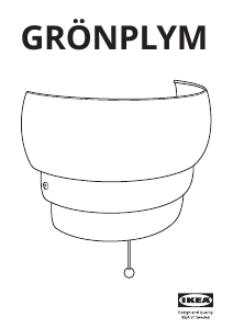 Manual IKEA GRONPLYM Lampă