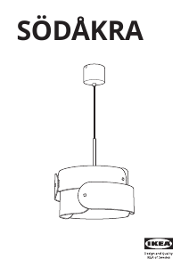 Manual de uso IKEA SODAKRA Lámpara