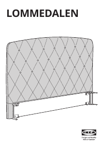 Hướng dẫn sử dụng IKEA LOMMEDALEN Tấm đầu giường