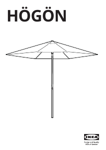 Handleiding IKEA HOGON Parasol