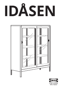 Manual de uso IKEA IDASEN Vitrina