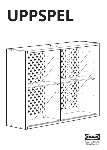 Brugsanvisning IKEA UPPSPEL Vitrineskab