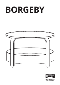 Mode d’emploi IKEA BORGEBY Table basse