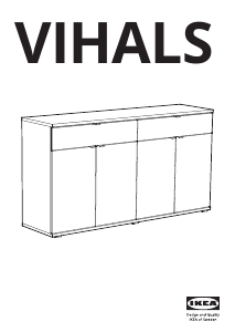 Руководство IKEA VIHALS Шкаф