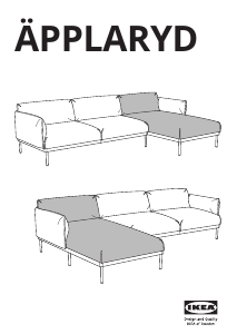 Hướng dẫn sử dụng IKEA APPLARYD Ghế sofa dài