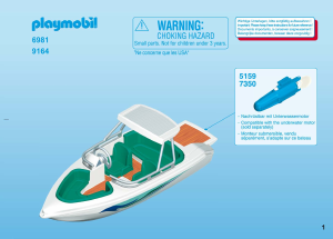 Manual de uso Playmobil set 6981 Leisure Viaje de buceo