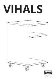 Brugsanvisning IKEA VIHALS Sengebord