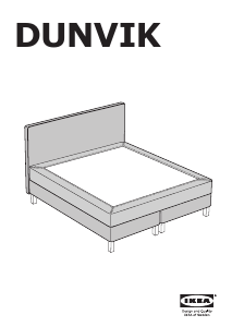 Käyttöohje IKEA DUNVIK Sängynrunko