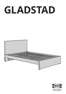 Handleiding IKEA GLADSTAD Bedframe