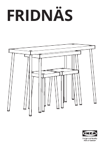 Návod IKEA FRIDNAS Barový stôl