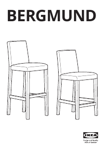 Hướng dẫn sử dụng IKEA BERGMUND Ghế quầy bar