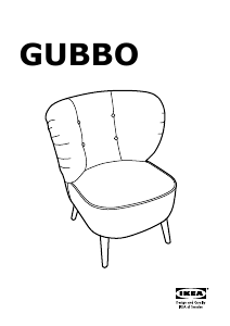 사용 설명서 이케아 GUBBO 팔걸이 의자