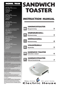 Bedienungsanleitung Electric House 70150 Kontaktgrill