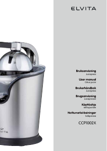 Manual Elvita CCP1002X Citrus Juicer