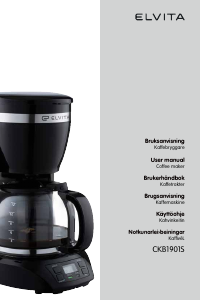 Bruksanvisning Elvita CKB1901S Kaffebryggare