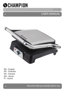 Manual Champion CHPG200 Contact Grill