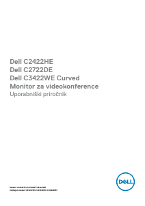 Priročnik Dell C3422WE LCD-zaslon