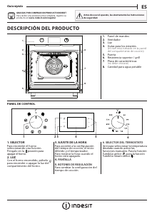 Manual de uso Indesit IFWS 6540 C IX Horno