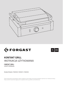 Manual Forgast FG09202 Contact Grill